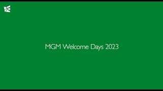 Welcome Days 2023 I Master in General Management (MGM-HSG)