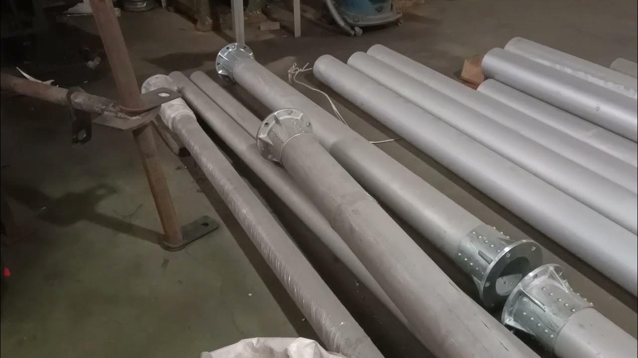 Antenna tower gin pole, gin pole crane, gin pole block and tackle