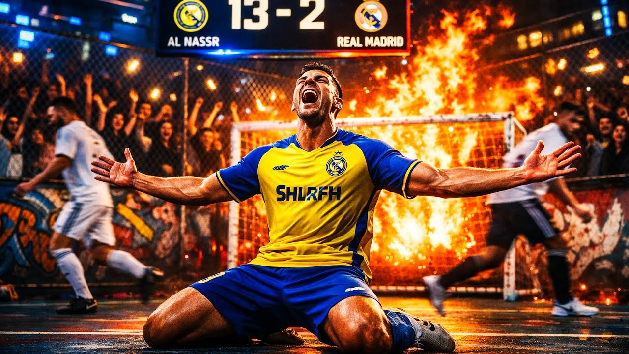 3 VS 3 RUSH GAME | AL NASSR(CRISTIANO)💛 VS REAL MADRID(Mbbape) 🤍 🤯 3vs3 Challenging match 🔥