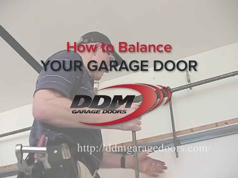 Video: Hur balanserar du en garageport med en vridfjäder?