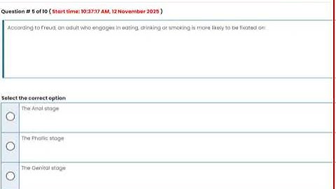 PSY101 - PSY101 - Introduction to Psychology (Quiz # 01) 12-Nov-25