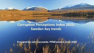 Corruption Perceptions Index 2023 Sweden key trends