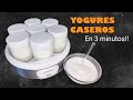 Como hacer yogures caseros en 3 minutos