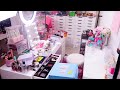 *SATISFYING* MAKEUP ROOM CLEAN WITH ME! | Paige Koren