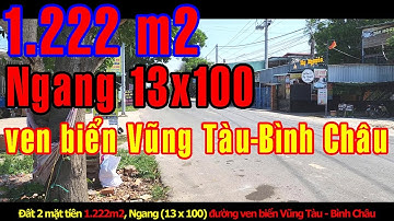 NVT2876 - Bán đất  đường Ven Biển Vũng Tàu - Bình Châu xã Bình Châu Xuyên Mộc