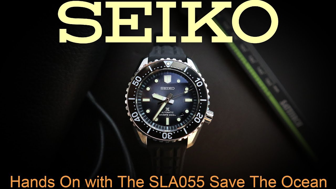 Hands On Seiko Prospex 1968 Diver's Modern Re-interpretation Limited  Edition SLA057 - Save the Ocean - YouTube