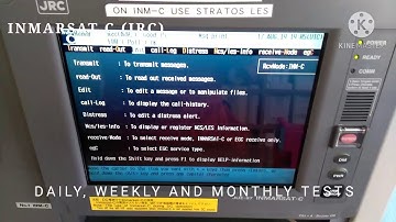 INMARSAT C - TESTS