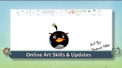 Drawing Bomb Angry Bird in Microsoft Paint – Step-by-Step Guide 💣 🐦