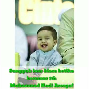 Muhammad Hadi Assegaf ketika berumur 1 tahun