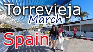 Torrevieja / Spain ⁴ᴷ  - walking tour - 4k -🌡T+21C° 🌞- 2024/03/16