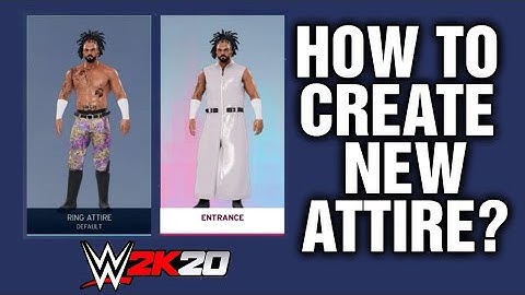 How To Create New Attire of Isaiah Swerve Scott NXT! WWE 2K20