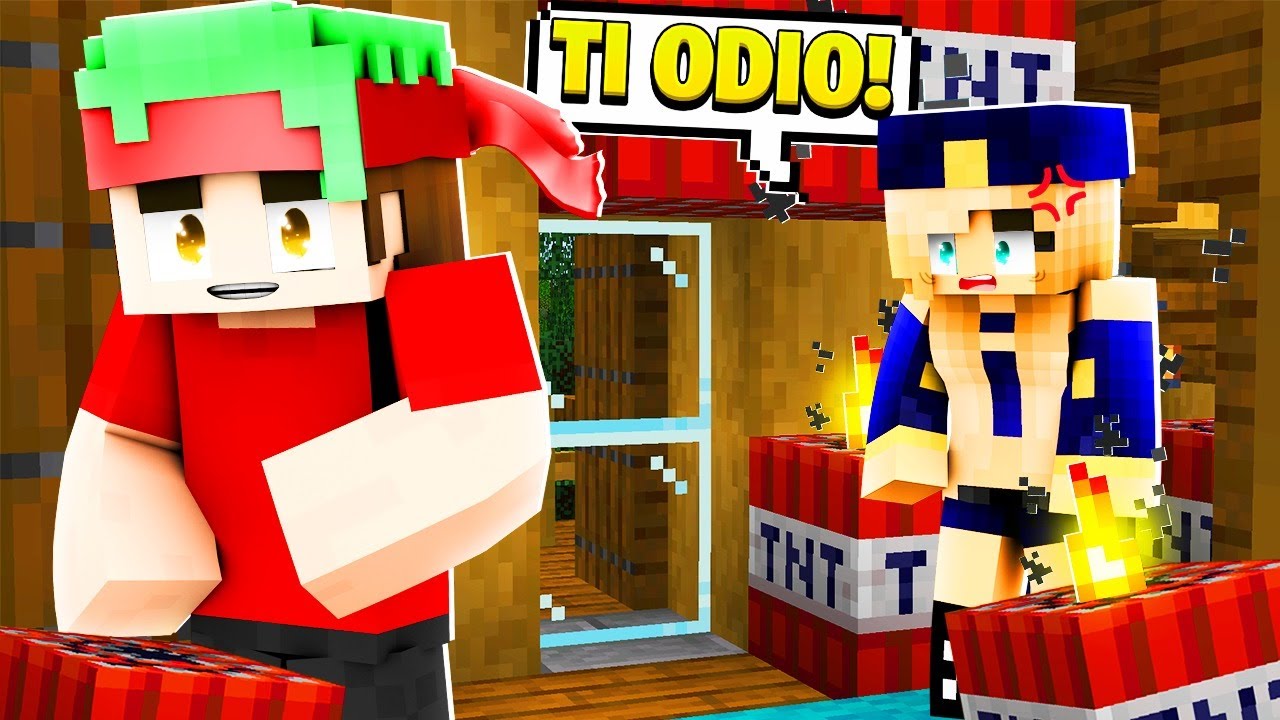 DISTRUGGO il MONDO della MIA FIDANZATA con LE TNT🧨su MINECRAFT!(Poliziotta)