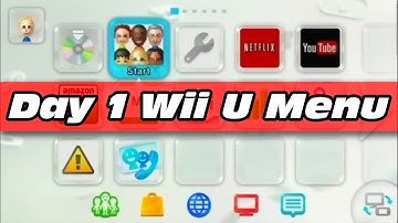 Wii U Menu - First Look (Release Day 11/18/2012)
