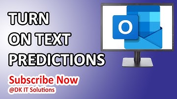 How to Turn on Text Prediction in Outlook #youtube #youtubeshorts #shorts #vlog #technology