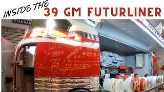 INSIDE THE 1939 GM FUTURLINER AT THE PRIVATE CAR COLLECTION WHATS INSIDE THE 4 MILLION DOLLARS?