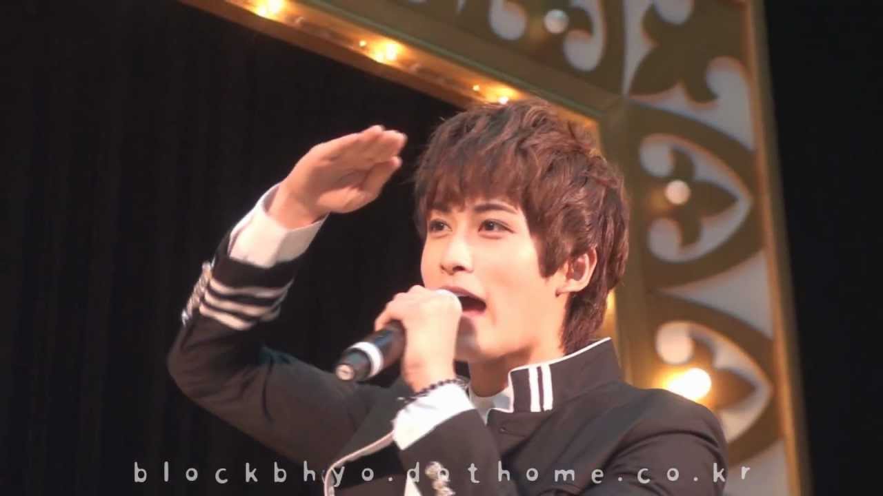 111001 블락비 재효 가서 전해