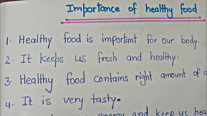 10 lines essay on Importance On Healthy Food||Helping Sister #importance #healthyfood #essay - DayDayNews