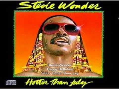 Stevie Wonder Happy Birthday Song 1980 Hotter Than July