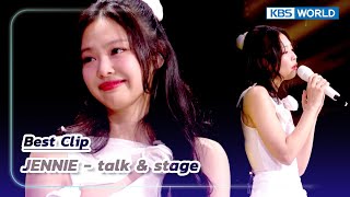[IND/ENG] Best Clip - JENNIE (Talk & Stage) | The Seasons | KBS WORLD TV 240413