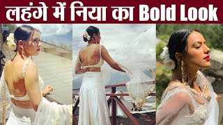Nia Sharma Looks Bold In White Lehenga Check Out Filmibeat