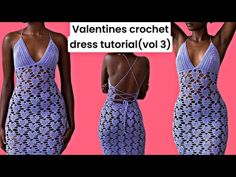 ワンピース Heart crochet mini dress ANDMARY】Heart crochet mini dress