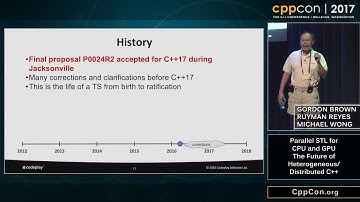 CppCon 2017 C++17 ParallelSTL  A Standardization Experience Report for CPU and GPU on SYCL