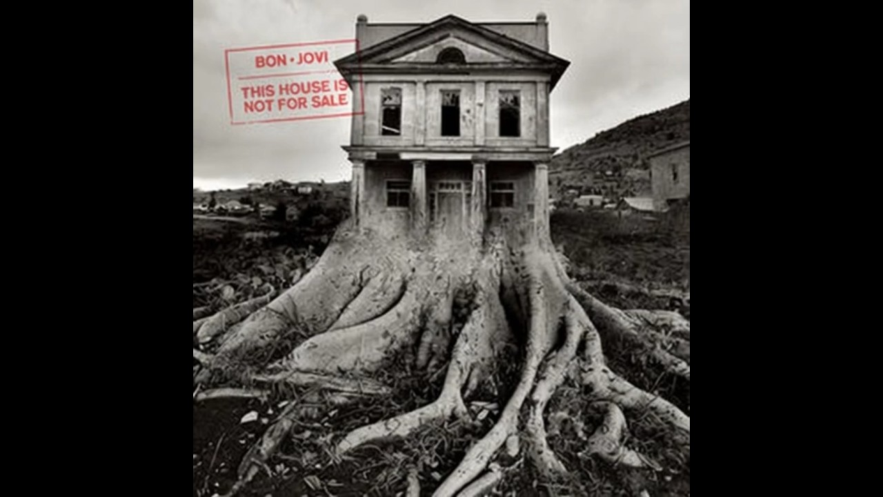 Bon Jovi This House Is Not For Sale album cover animated by Grok Imagine