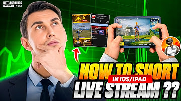 HOW TO SHORTS LIVE STREAM IN IPAD / IPHONES || BGMI SHORT LIVE STREAM KAISE KRE #youtube #bgmi #pubg