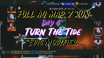 AQ MAP 7 Full Run - Turn The Tide Epic Modifier! - Marvel Contest of Champions
