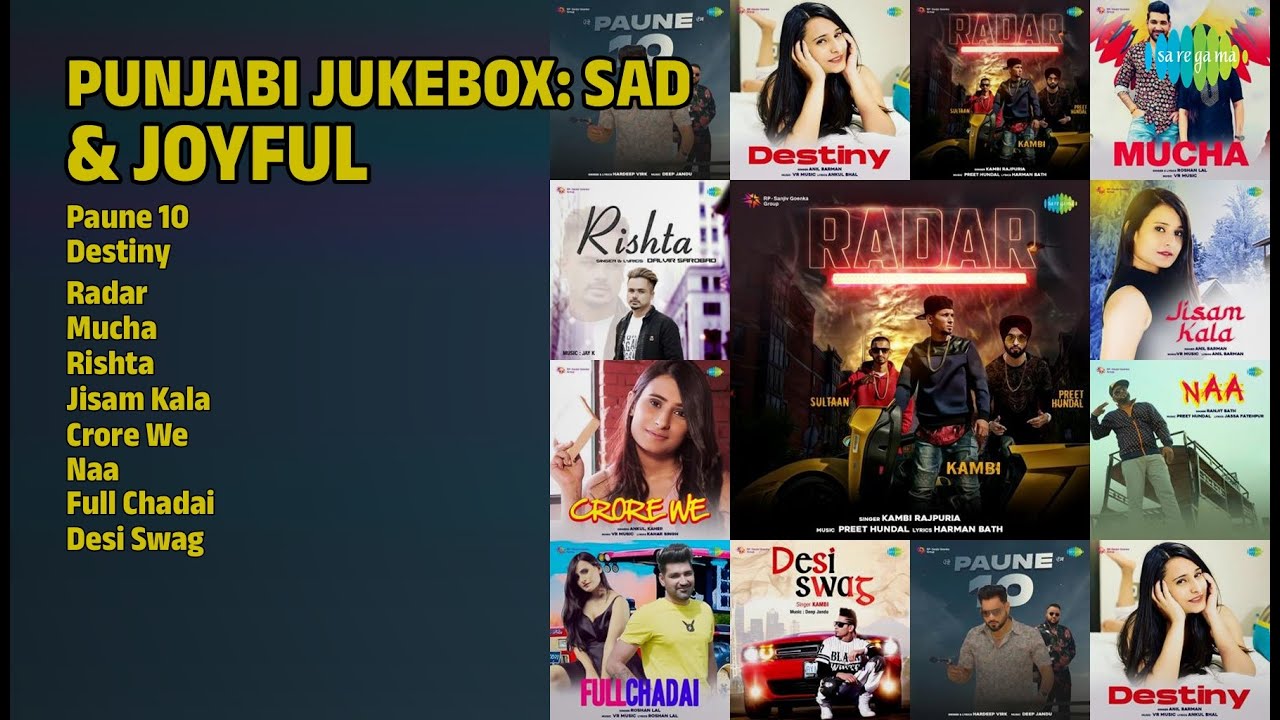 ਦਿਲਾਂ ਨੂੰ ਛੂਹਣ ਵਾਲੇ ਗੀਤ | Hardeep Virk Songs | Paune 10 | Destiny | Radar