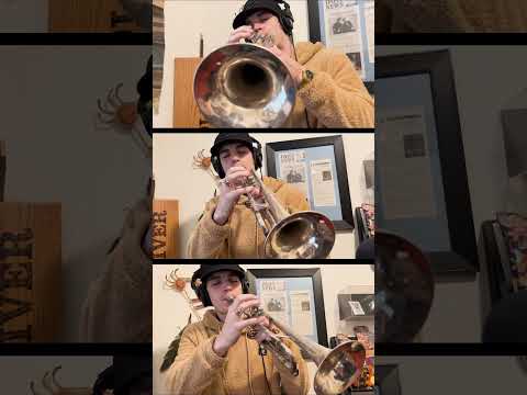 Trumpet layering ("Ex Fine") #trumpet #trumpetmusic #shorts #jazzfusion