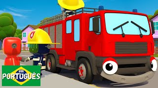 Fiona, o Caminhão de Bombeiros | Garagem de Gecko | Carros, caminhões e muito mais | Vídeos infantis