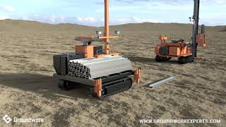 Challenger 1500 pile placer and Solar Pile Driver | Post Pounding Machine