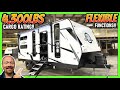 Small rv with huge cargo capacity  patio 2024 ozark 1900th travel trailer toy hauler