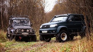 Установка колес M TRIM на УАЗ ПАТРИОТ от тюнинг ателье Галагрин.