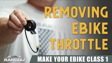 Watch Me Remove a Throttle From an E-Bike in Minutes!