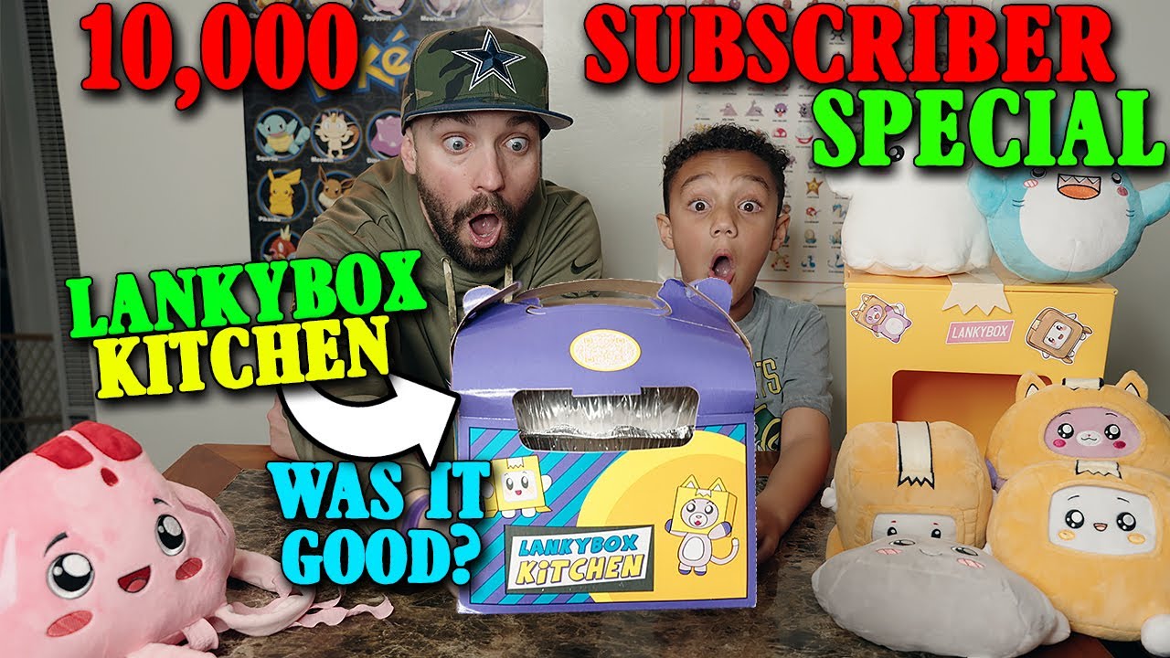 Trying *LANKYBOX KITCHEN* 10,000 Subscriber SPECIAL! YouTube