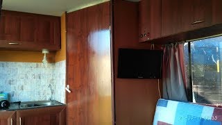 Внутри самодельного прицепа каравана (trailer, camper, caravan) Внутри самодельного прицепа каравана (trailer, camper, caravan)