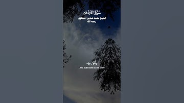 وَتَوَكَّلْ علَى الْحَيِّ الَّذِي لَا يمُوتُ وسبِّحْ بِحَمْدِه_سورة الفرقان_الشيخ محمد صديق المنشاوي