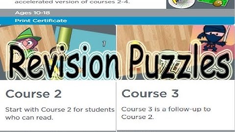 Code.org "Revision Puzzles" of Course 2, 3 and Accelerated Course