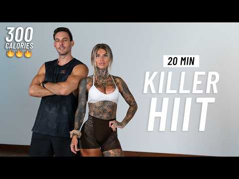 20 MIN CARDIO HIIT WORKOUT - Full Body, No Equipment, No Repeats — Oliver Sjostrom