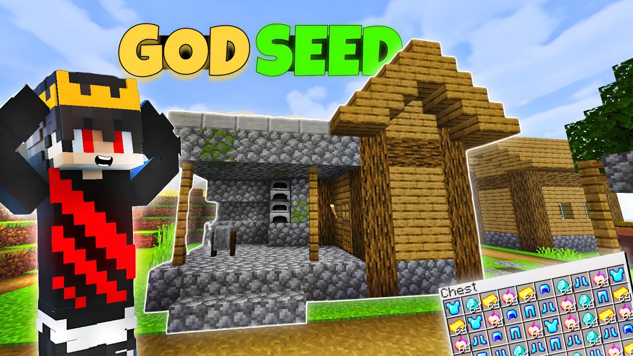 4 VILLAGE At Spawn 🤯 & 5 BLACKSMITH 🤩 || GOD SEED'S For Minecraft PE 1. ...