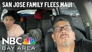 Vacationing San Jose family flees from fire-ravaged Maui