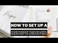 Recipe organization  exactly how to set up and organize a recipe binder