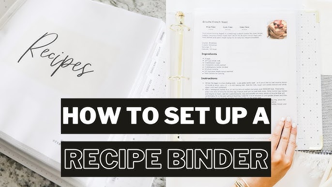 How to Make a Recipe Binder - Hassle Free Savings