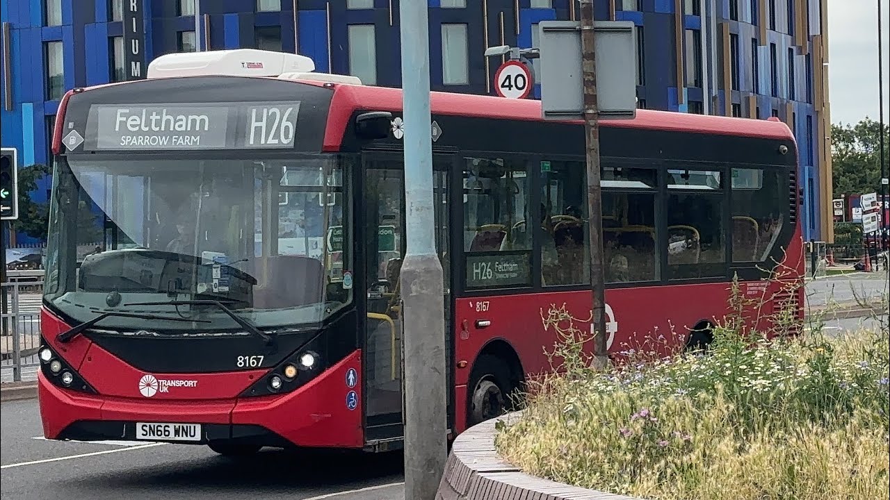 ADL Enviro200MMC Transport UK 8167 SN66WNU Route H26 Hatton Cross & Change to Feltham, Sparrow Farm