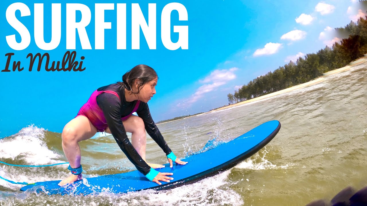 Surfing for Beginners in India Indica Surf School Mulki, Mangalore