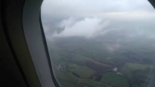 descend above Gatwick diving in the cloud ( raw uncut )  5 Dec  from Porto Airport
