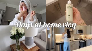 DAYS AT HOME: slow sunday morning, grocery haul, healthy & easy dinner, anxiety chat & huge giveaway