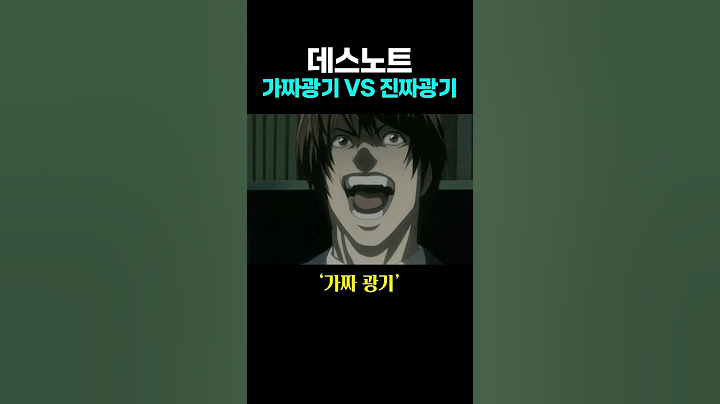 데스노트) 가짜광기 VS 진짜광기 .. ㄹㅈㄷ
